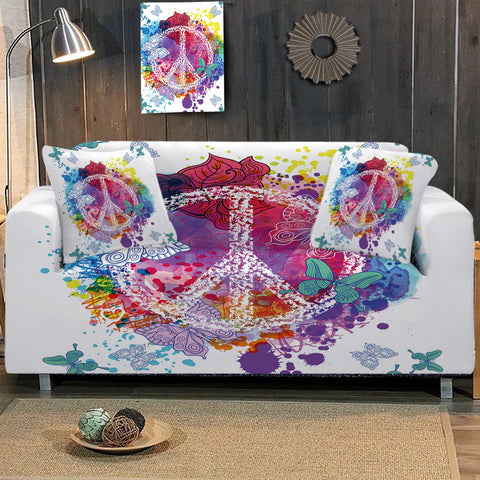 Image of Peace on the Beach Sofa Cover - Beddingify