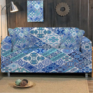 Coastal Mosaic Sofa Cover - Beddingify
