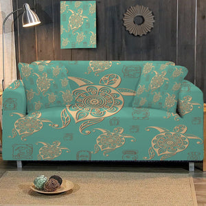 Turtles in Turquoise Sofa Cover - Beddingify