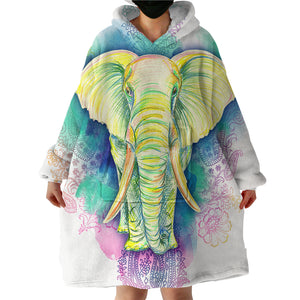 Elephant SWLF0980 Hoodie Wearable Blanket