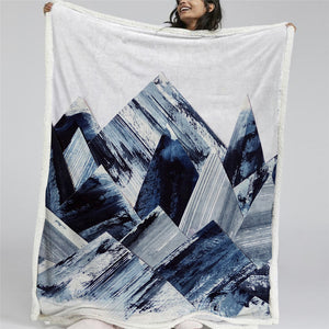 Aqua Marine Sherpa Fleece Blanket - Beddingify
