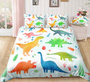 Cartoon Dinosaur World Bedding Set - Beddingify