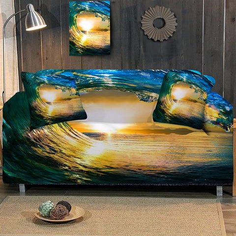 Image of The Eye of the Ocean Sofa Cover - Beddingify