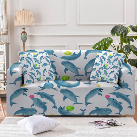 Image of Dolphins Soul Fins Sofa Cover - Beddingify