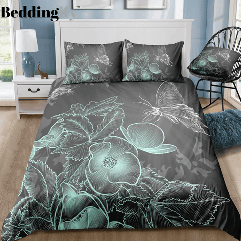 Image of Shadow Butterflies Bedding Set - Beddingify