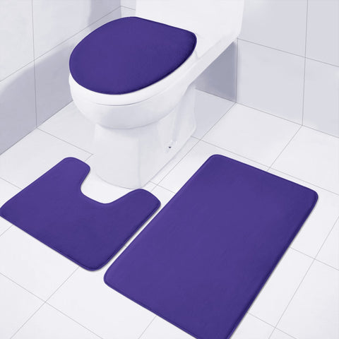 Image of Berry Blue Toilet Three Pieces Set
