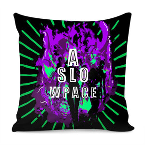 Zombies And Flames And Light And Fonts Pillow Cover