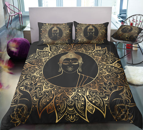 Image of Gold Buddha Bedding Set - Beddingify