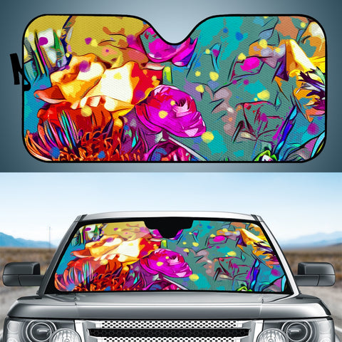 Image of Southern Flowers Auto Sun Shades