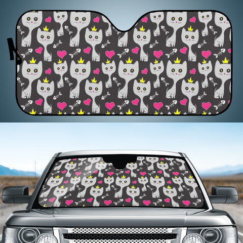 Image of Cat Queens Pattern Auto Sun Shades