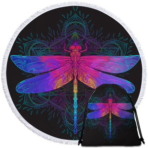 Dragonfly Dreams Round Towel Set - Beddingify