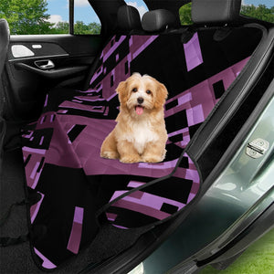Purple Dark Geometric Shapes Pattern Pet Seat Covers