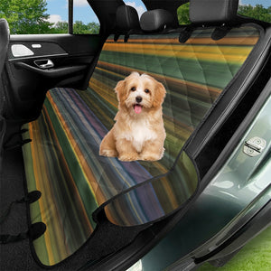 Multicolored Linear Abstract Pattern Pet Seat Covers