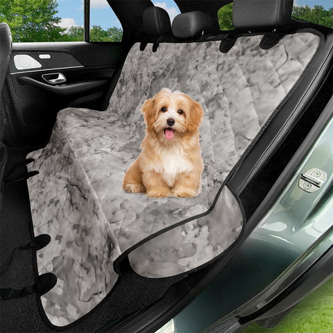 Image of Grey Abstract Grunge Design Pet Seat Covers