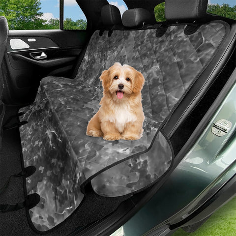 Image of Dark Grey Abstract Grunge Design Pet Seat Covers