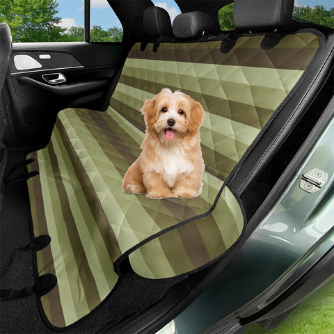 Image of Linear Warm Print Design Pet Seat Covers