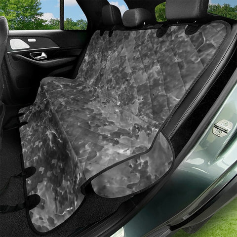 Image of Dark Grey Abstract Grunge Design Pet Seat Covers