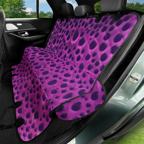 Image of Purple Abstract Print Design Pet Seat Covers