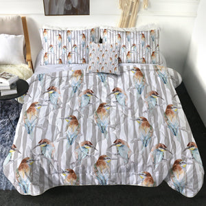 Sunbird Beige Stripes SWBD5468 Comforter Set