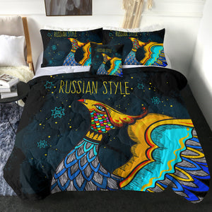 Colorful Russian Style Peacock SWBD5485 Comforter Set