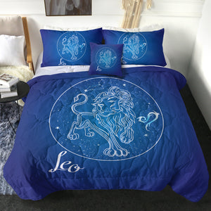 Leo Sign Blue Theme SWBD6110 Comforter Set
