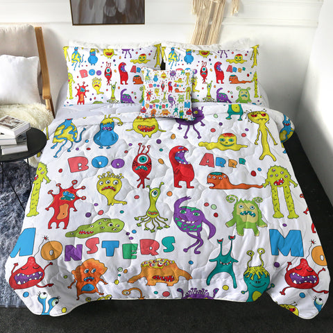 Image of Colorful Funny Boo Monster Collection SWBD6129 Comforter Set