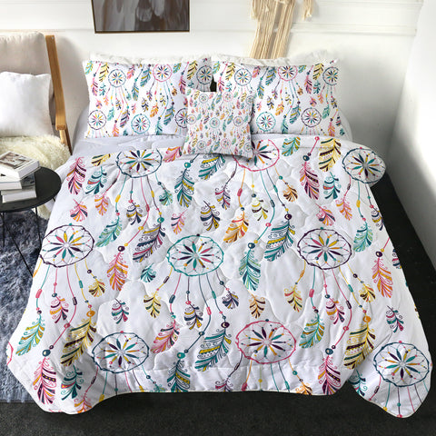 Image of Dreamcatcher Collection White Theme SWBD6131 Comforter Set