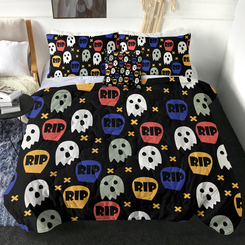 Image of RIP Cute Ghost Colorful Collection SWBD6200 Comforter Set