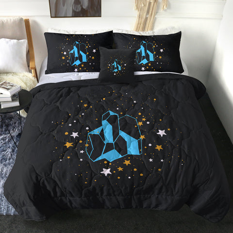 Image of Blue Diamond Galaxy Theme SWBD6221 Comforter Set
