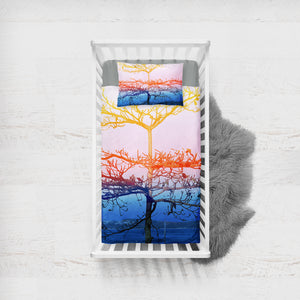 Beautiful Color Big Tree SWCC5454 Crib Bedding, Crib Fitted Sheet, Crib Blanket