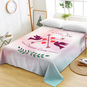 Forever Love Pink Theme SWCD4112 Flat Sheet