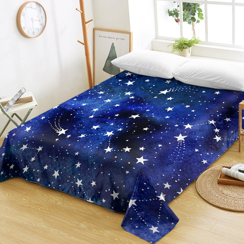 Image of Blue Tint Galaxy Stars SWCD5474 Flat Sheet