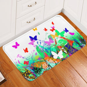 Colorful Butterflies SWDD5183 Door Mat