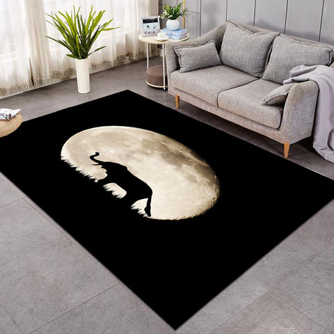 Image of Elephant Under The MoonLight SWDD5451 Rug