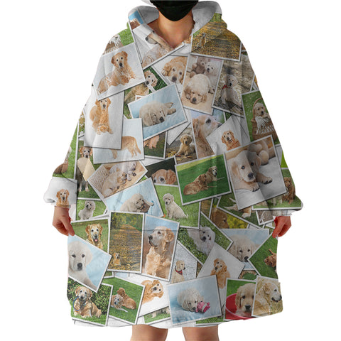 Image of Golden Retriever Pictures SWLF5237 Hoodie Wearable Blanket