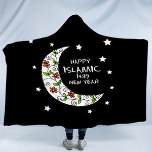 Happy Islamic 1439 New Year SWLM5463 Hooded Blanket