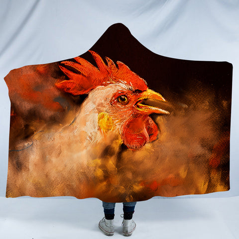 Image of Real Cock In Wood Theme SWLM6197 Hooded Blanket