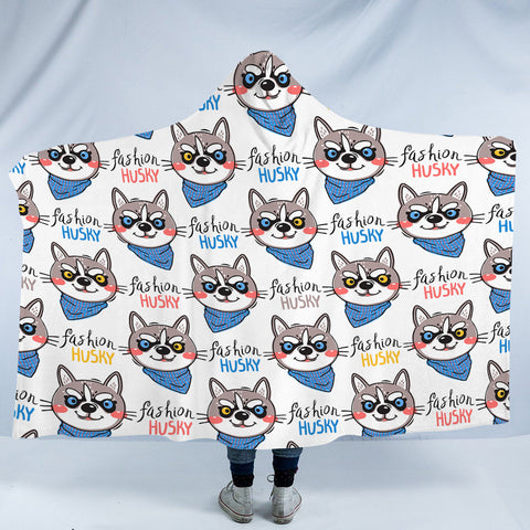 Image of Swag Fashion Husky Collection SWLM6211 Hooded Blanket