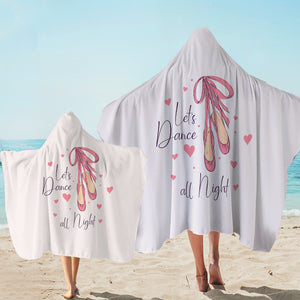 Let's Dance All Night SWLS6216 Hooded Towel