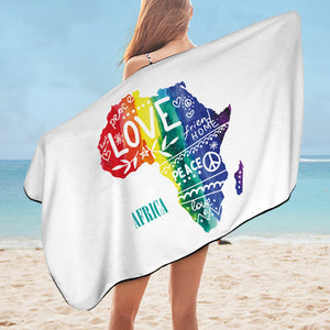 Piece And Love LGBT Africa SWYJ5478 Bath Towel