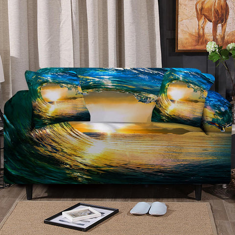Image of The Eye of the Ocean Sofa Cover - Beddingify
