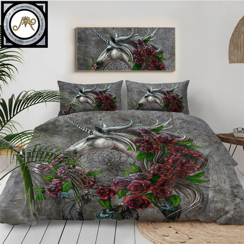 Image of Unicorn Dreamcatcher by Sunima-MysteryArt Bedding Set - Beddingify