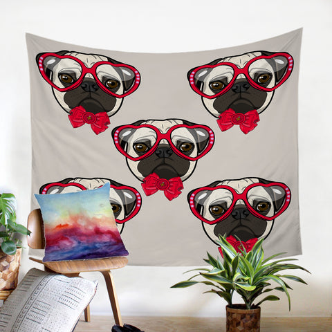 Image of Ms Pug SW2516 Tapestry