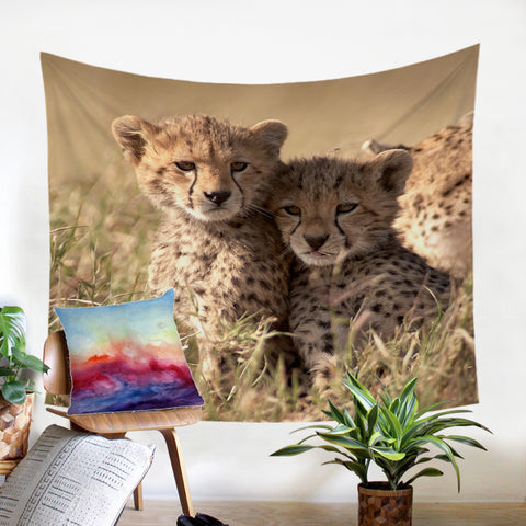 Image of Cheetah Cubs SW2507 Tapestry