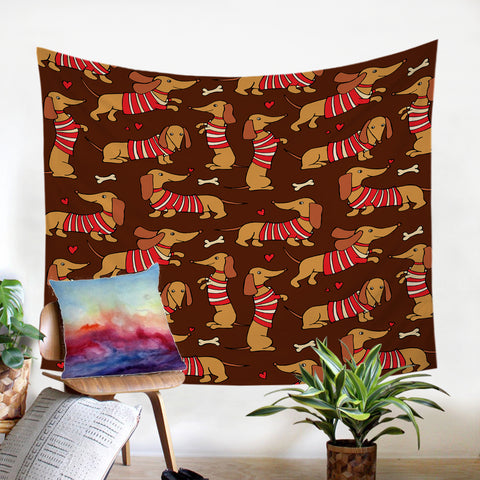 Image of Cute Dachshund SW2527 Tapestry