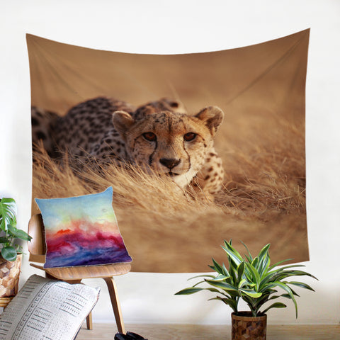Image of 3D Cheetah SW2496 Tapestry