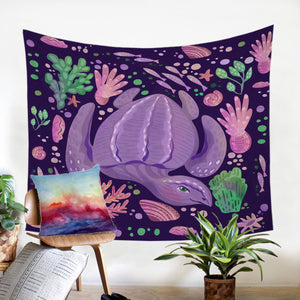 Purple Turtle SW2521 Tapestry