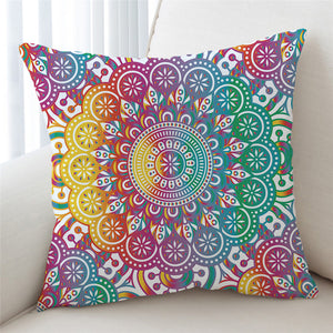 Colorblend Mandala Wheel Cushion Cover - Beddingify