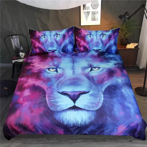 Image of Where Light And Dark Meet Lion By JoJoesArt Bedding Set - Beddingify