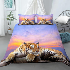 3D Resting Tiger Bedding Set - Beddingify